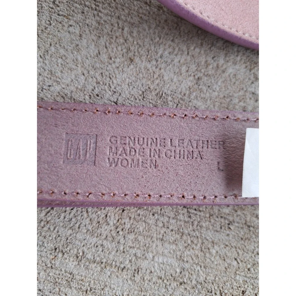 GAP Women's Suede Leather Light Pink  Belt  Large 44 Inches